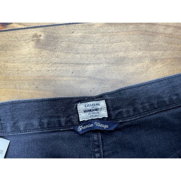 Citizens Of Humanity Melanie High Rise Crop in Black Hawk Jeans Size 26 - Picture 5 of 12